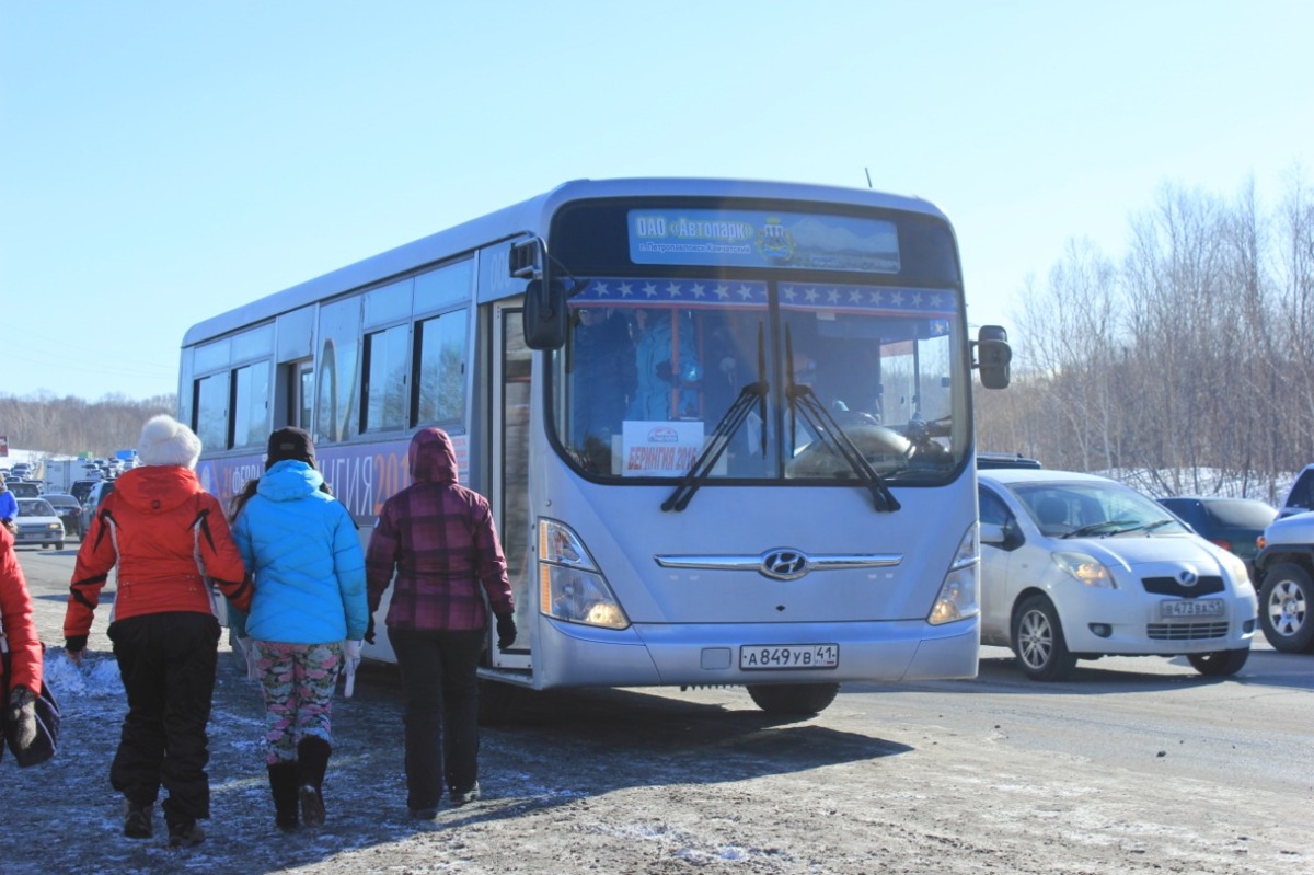 Бесплатные автобусы до ГЛК «Морозная» будут курсировать по будням во время проведения чемпионата и первенства России по горнолыжному спорту на Камчатке